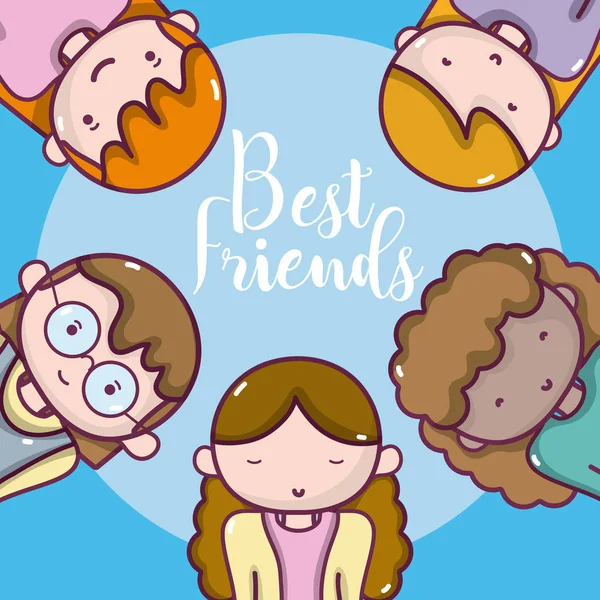 Femmes meilleures amies — Image vectorielle