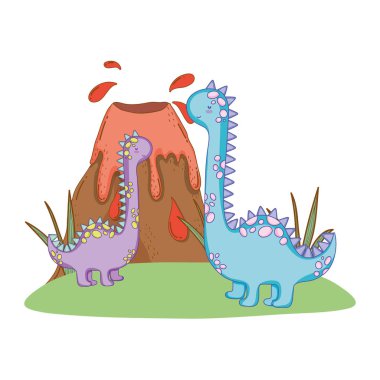 volkan ile sevimli apatosaurus çift