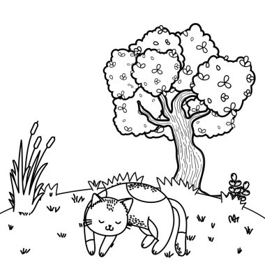 Sevimli Pet hayvan karikatür