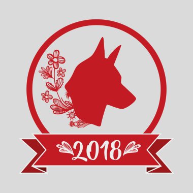 çin kutlama için mutlu köpek yıl