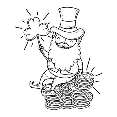 Hazine paraları ile St Patricks gün Leprikon