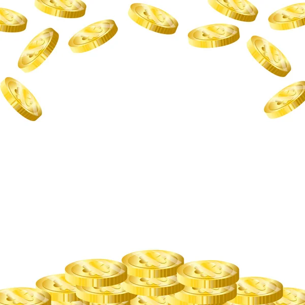硬币黄金财富 — 图库矢量图片