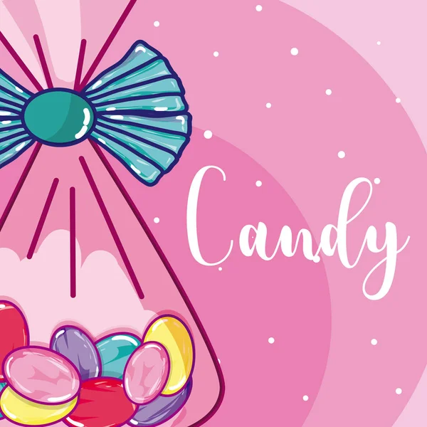 Koncepcja przekąska Candy — Wektor stockowy