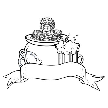 kavanoz bira ve hazine kazan Aziz Patrick gün