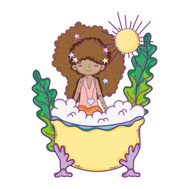 Küvet karakter sevimli Mermaid