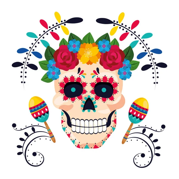 Dessin animé de la culture mexicaine — Image vectorielle