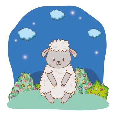 sevimli küçük hayvan karikatür