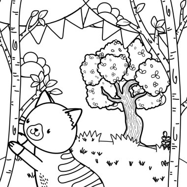 Sevimli Pet hayvan karikatür