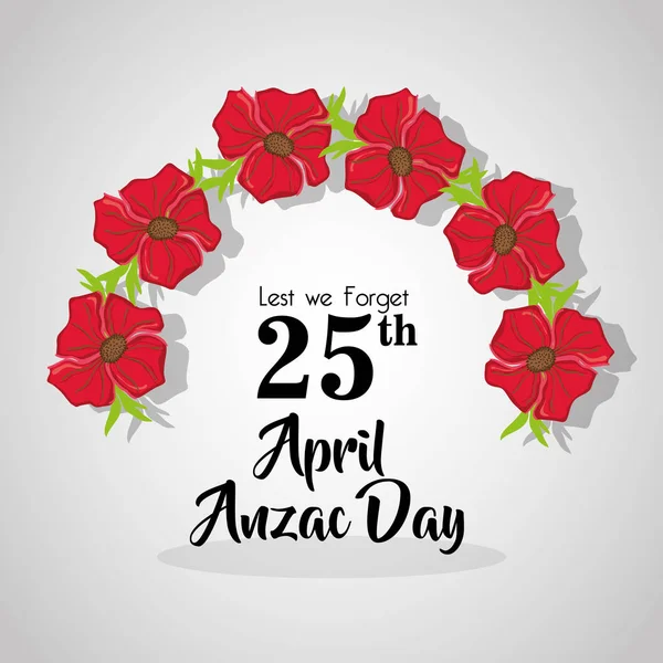 Anzak günü anıtına çiçek tasarımı