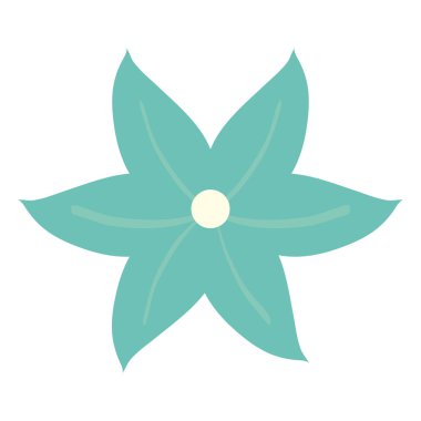 Sevimli çiçek doğa simgesi