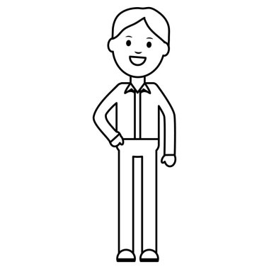 genç işadamı avatar karakter