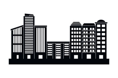 kentsel binalar çizgi film