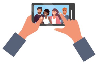 Eller tutan akıllı telefon uygulaması görüntülü arama
