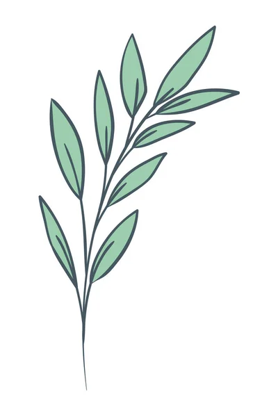 Natura leafs kreskówka — Wektor stockowy
