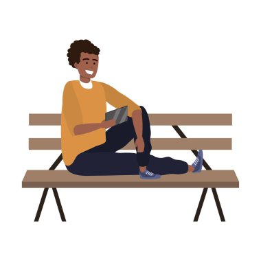 Millenial kişi şık kıyafet tezgah