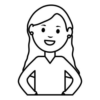 Genç işkadını avatar karakter