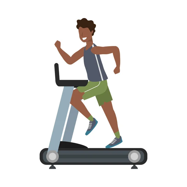 Exercício de fitness desenhos animados — Vetor de Stock