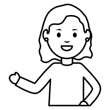 genç kadın avatar karakter