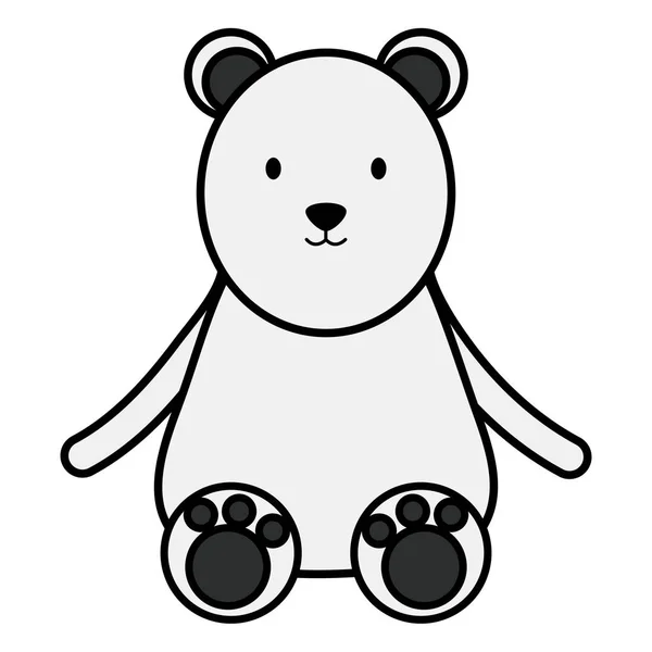 Urso polar bonito personagem infantil —  Vetores de Stock