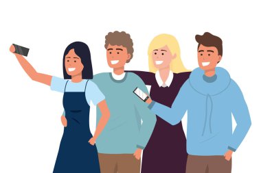 Bin yıllık grup selfie çekiyor