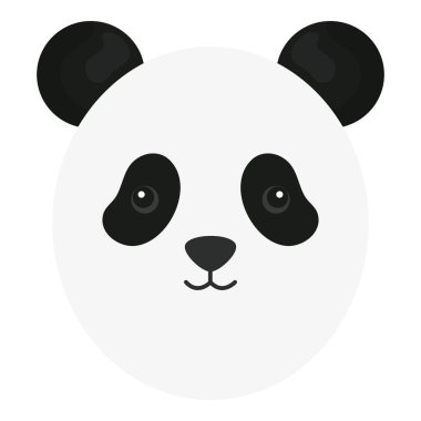 sevimli ayı panda baş çocuksu karakter