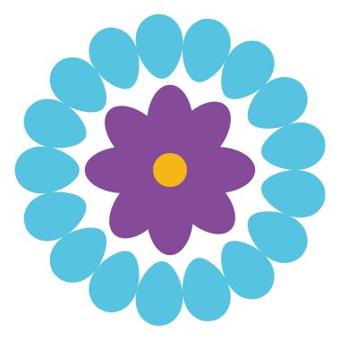 meksika dekoratif çiçek simgesi