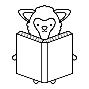 sevimli koyun okuma kitabı çocukça karakter