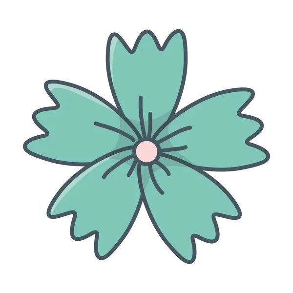 자연 잎 만화 — 스톡 벡터