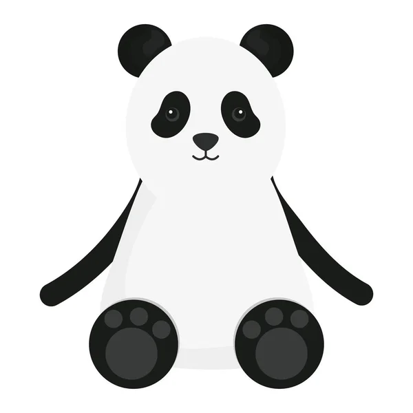 Niedlicher Bärenpanda-Charakter — Stockvektor