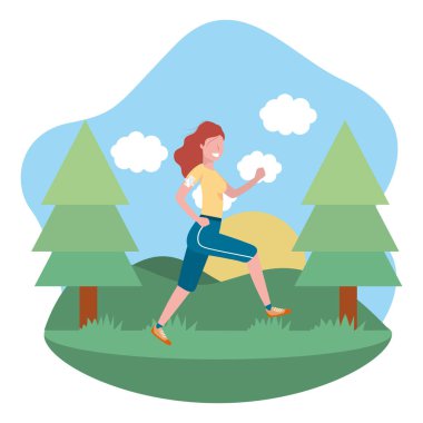 fitness egzersiz karikatür