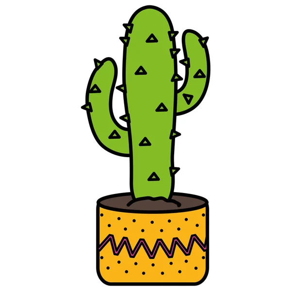 Meksika cactu bitki simgesi — Stok Vektör
