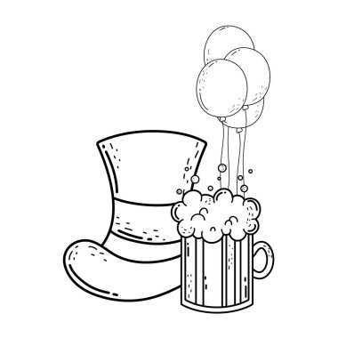 bira ile sevimli Leprikon şapka