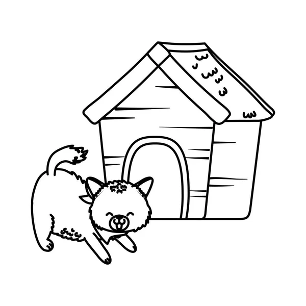 Cute funny pet cartoon — Stock Vector