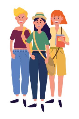 Gençler arkadaşlar çizgi