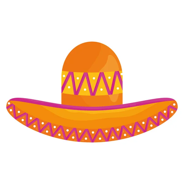 Mexican hat traditional icon — Stock Vector