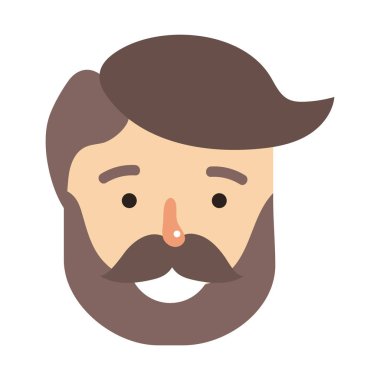 Adamın yüzü karikatür