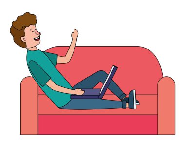 teknoloji cihazı kullanan adam