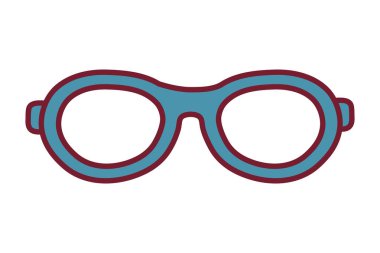 Gözlük objektif karikatür