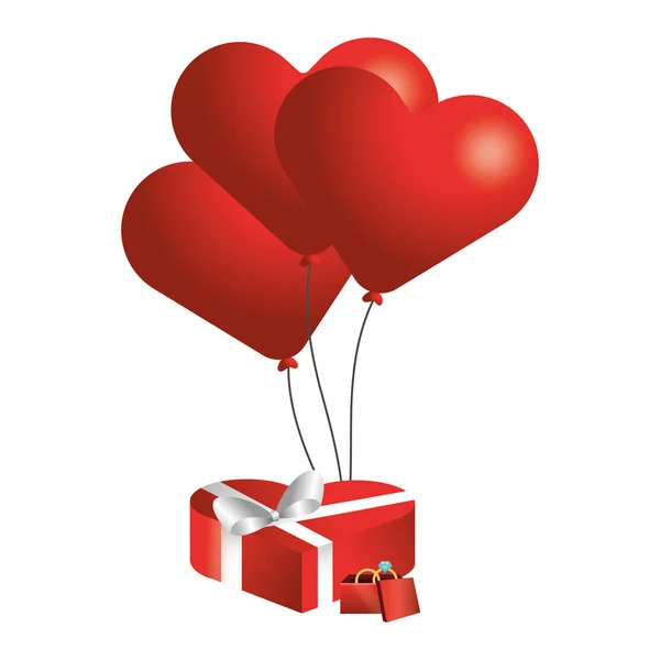 Valentines day hart cartoon — Stockvector