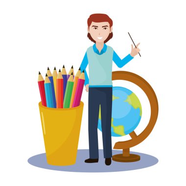 okul adam öğretmen çizgi film