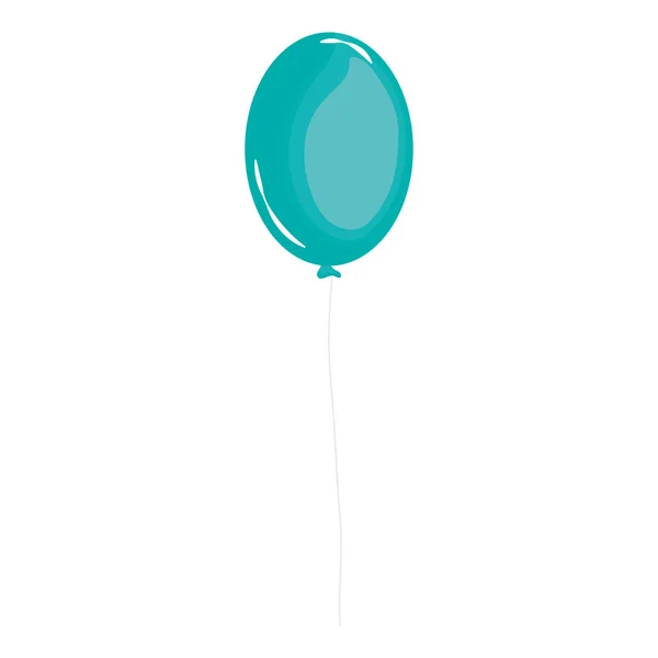 Ballon de fête hélium flottant — Image vectorielle