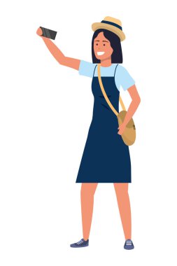 İzole akıllı telefon kullanan milenyum öğrencisi