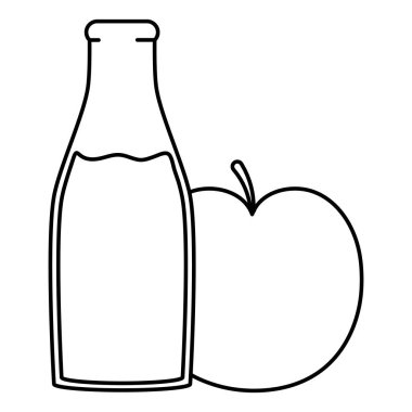 botttle taze elma suyu meyve