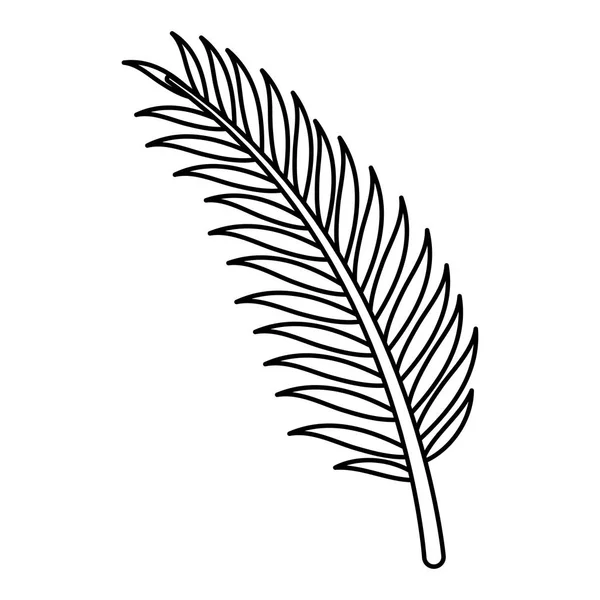 Дизайн Векторной Иллюстрации Листовой Пальмы — стоковый вектор