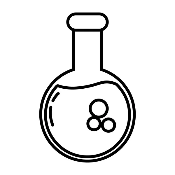 Chemistry Beaker Glass Cartoon Vector Illustration Graphic Design — Stock Vector