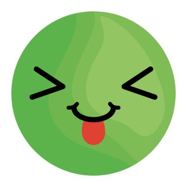 deli yüz ifade dilini vektör çizim tasarım ile