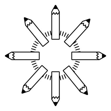 çalışma öğesi karikatür vektör çizim grafik tasarım