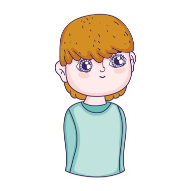 erkek çocuk genç illüstrasyon karakter sevimli tasarlamak vektör