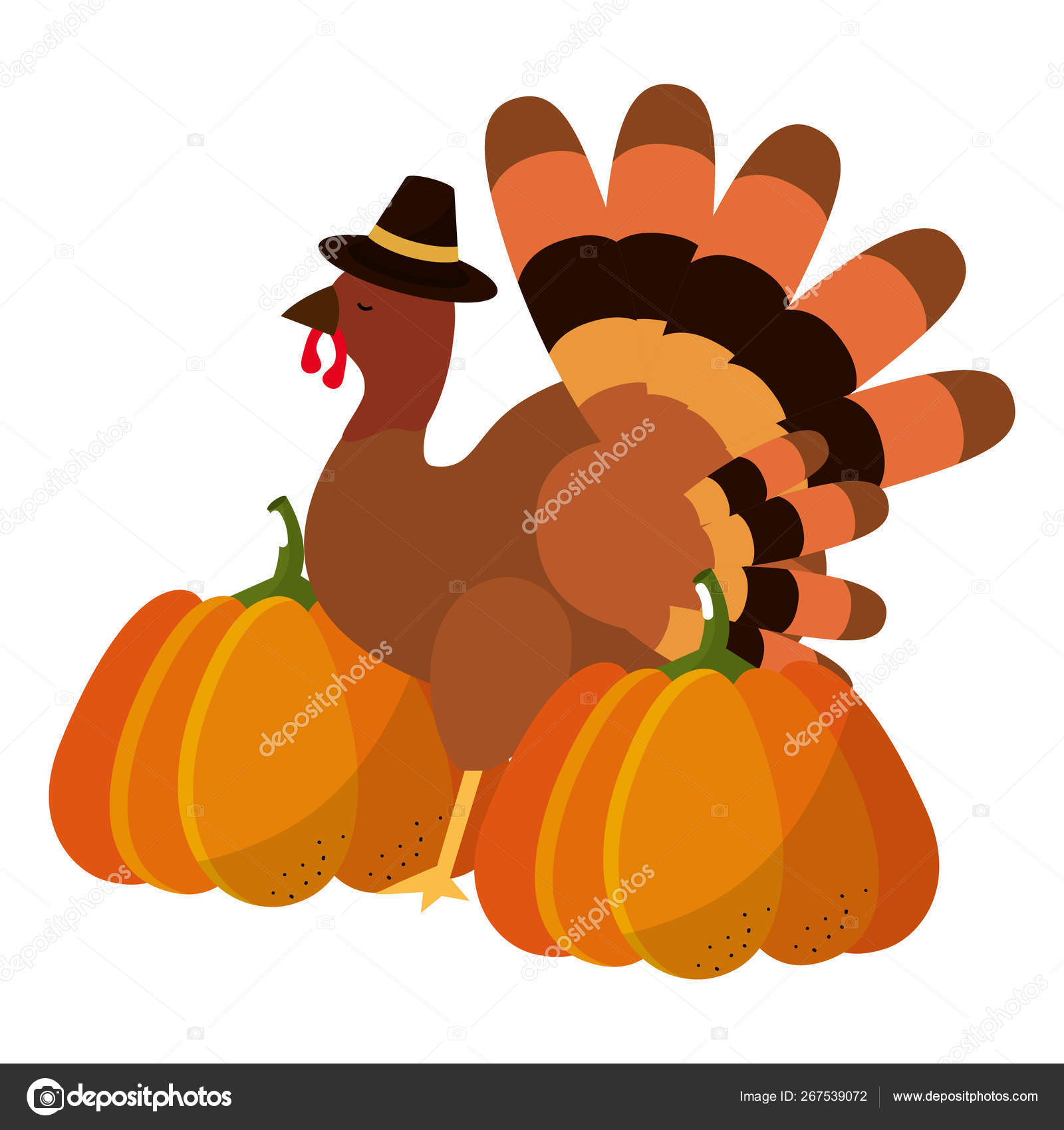 Feliz Accion Gracias Pavo Dibujos Animados Vector Ilustracion Diseno Grafico Vector Grafico Vectorial C Stockgiu Imagen 267539072
