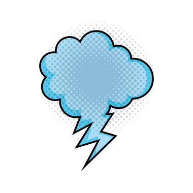 konuşma balonu pop sanat tarzı vektör çizim tasarım